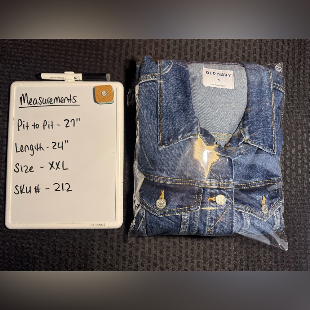 Old Navy Blue Denim Jacket XXL - Picture 9 of 9